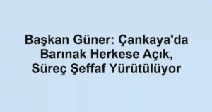 Başkan Güner: Çankaya'da Barınak Herkese Açık, Süreç Şeffaf Yürütülüyor