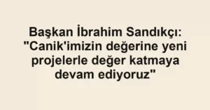 Başkan İbrahim Sandıkçı: "Canik'imizin değerine yeni projelerle değer katmaya devam ediyoruz"