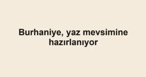 Burhaniye, yaz mevsimine hazırlanıyor