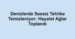 Denizlerde Sessiz Tehlike Temizleniyor: Hayalet Ağlar Toplandı