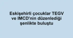 Eskişehirli çocuklar TEGV ve IMCD'nin düzenlediği şenlikte buluştu