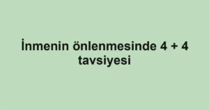 İnmenin önlenmesinde 4 + 4 tavsiyesi