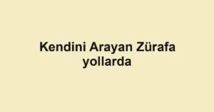 Kendini Arayan Zürafa yollarda