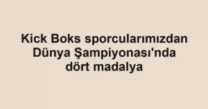 Kick Boks sporcularımızdan Dünya Şampiyonası'nda dört madalya