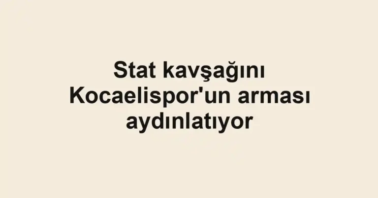 Stat kavşağını Kocaelispor'un arması aydınlatıyor